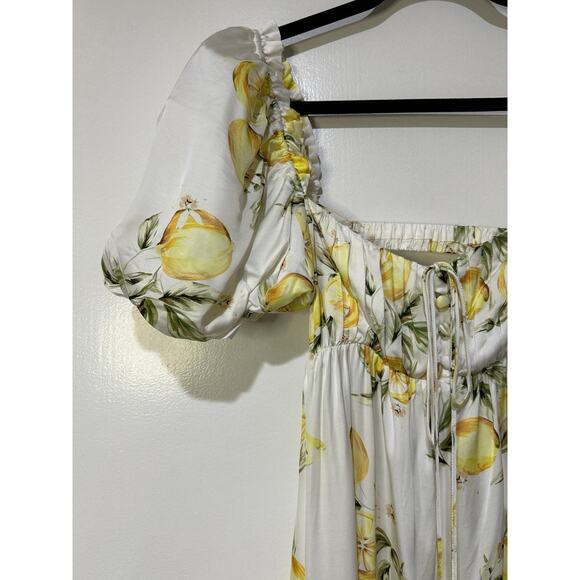 For Love & Lemons Serafina Floral Mini Dress Size Medium NWT Flirty Feminine - Picture 5 of 15